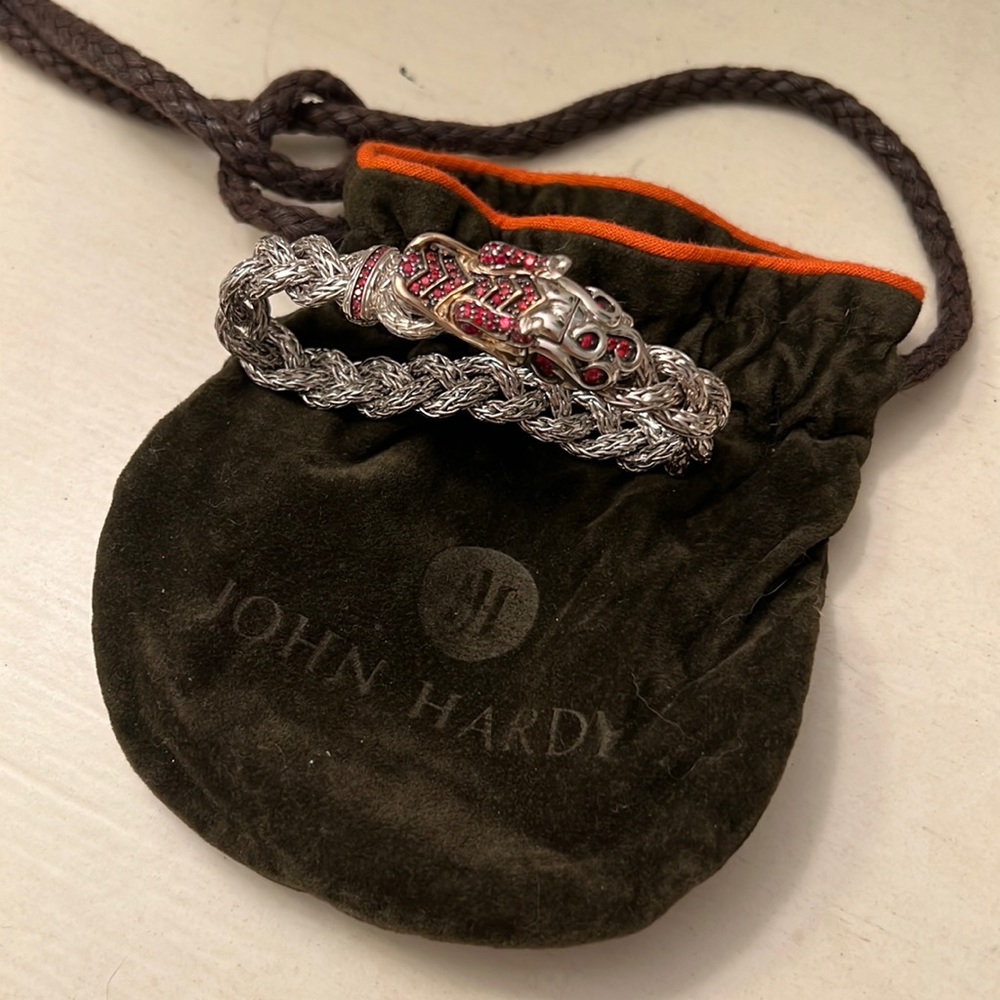 John hardy Ruby Dragon bracelet